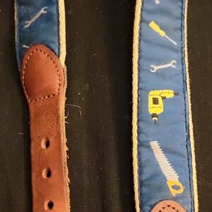 Tool-Themed Blue and Brown Kids Belt